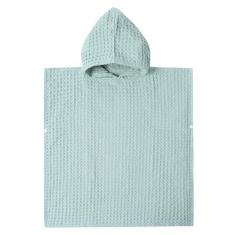 Imagem de Athaelay Toalha de banho com capuz para crianças poncho de banho absorvente extra macio para 0-4 anos waffle premium + algodão musselina