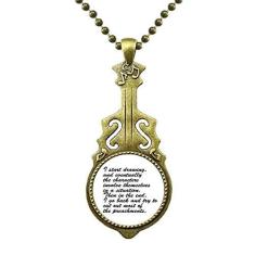 Imagem de DIYthinker Colar People are Learn Situation Preachment Jewelry Antique Guitar Jewelry Music Pendant