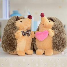 Imagem de 1Par de 7 "ouriço casal pelúcia bonecas de pelúcia animal pelúcia brinquedos