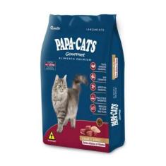 Imagem de Ração Para Gatos Papa-Cats Gourmet Carne E Arroz Adultos E Filhotes 10