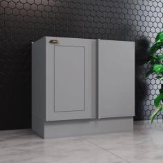 Imagem de Balcão Canto Reto para Cozinha 1 Porta Emily Espresso Móveis