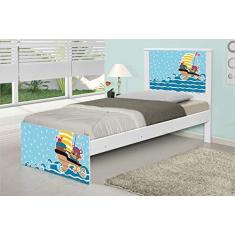 Imagem de Cama Solteiro Adesivada Ursinho Pirata