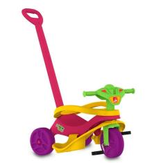Imagem de Triciclo Mototico Passeio E Pedal Rosa Verde Bandeirante