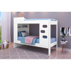 Imagem de Beliche Solteiro Floripa Plus Branco - Rede Móveis