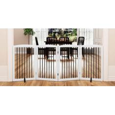 Imagem de Portão autônomo PUPETPO para cães, portão interno de madeira para cães