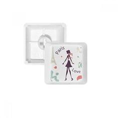 Imagem de Kit de atualização de teclado mecânico PBT para jogos da Torre Eiffel Paris Lady France