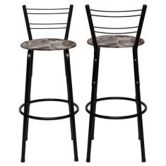 Imagem de Kit 2 Banquetas Altas Para Balção Bancada de Cozinha 70cm Itagold,  Fl