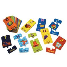 Imagem de Brinquedos Educativos Alfabeto Ilustrado 78 Peças