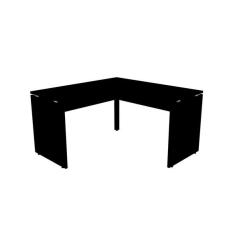 Imagem de Mesa Em L P/ Escrit rio 125x125 Pandin P25 - Preto