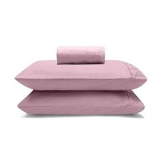 Imagem de Jogo De Lençol Naira Com Renda 100% Poliéster 3 Peças - Buettner