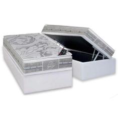 Imagem de Cama Box Baú Solteiro: Colchão Molas Pocket Ensacadas Castor  Super Lu