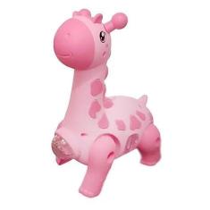 Imagem de Girafa Brinquedo Infantil Dançante Robô Som Luz Crianças Bebe (Rosa)