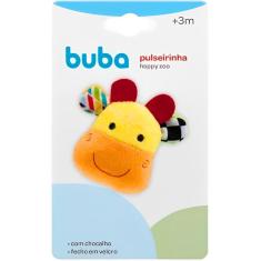 Imagem de Pulseirinha Com Chocalho Infantil Happy Zoo Baby Girafinha 09828 - Buba