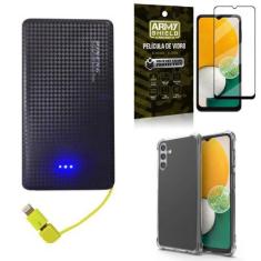 Imagem de Kit Capinha Samsung A13 5G + Carregador Portátil 5K + Película 3D Army