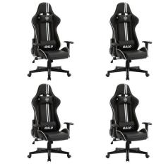 Imagem de Kit 4 Cadeiras Gamer Atlético Mineiro Cam 3318 Espresso Móveis Preto