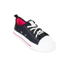 Imagem de Tênis Lona Infantil Feminino Pampili Easy Cano 729001 Preto-Feminino
