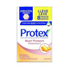 Imagem de Sabonete em Barra Antibacteriano Protex Nutri Protect Vitamina E 8 un de 85g Promo Leve Mais Pague Menos