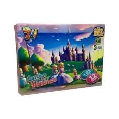 Imagem de Brinquedo Quebra Cabeça Princesas 12 Peças Em MDF +3 Anos Paper Toy