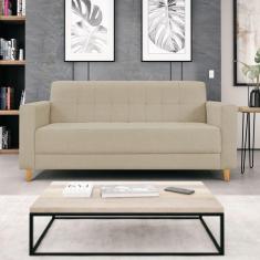 Imagem de Sofá 2 Lugares 180cm Suede Dallas Maranata Estofados Bege