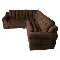 Imagem de Sofá Madrid Premium Suede 200/245cm Café ? Ws Estofados