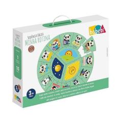 Imagem de Sequência Lógica Minha Rotina Brinquedo Educativo em Madeira - Babebi