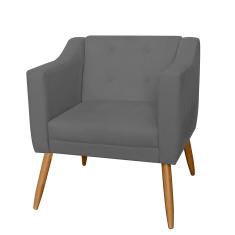 Imagem de Poltrona Decorativa Lavinia Pés Palito Suede  - DS Estofados