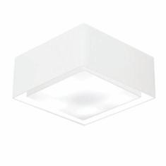 Imagem de Plafon Quadrado Md-3040 Cúpula em Tecido Dupla 30/70x70cm Branco - Bivolt