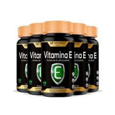 Imagem de 5X Vitamina E 400Ui Alfa Tocoferol 60 Caps Hf Suplements