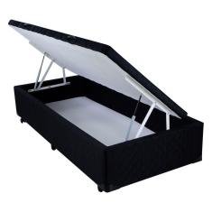 Imagem de Cama Box Baú Solteiro Mega Tecido Black - 088x188
