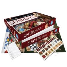 Imagem de Jogo de Tabuleiro Infantil Suspeito Detetive Estratégia Divertido Pais e Filhos