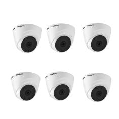 Imagem de Kit 6 Câmeras de Segurança Dome Intelbras HD VHL 1120 D