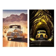 Imagem de Kit 4 Quebra-Cabeças Atividades Carros Irados 40 Peças - Coleção Tea