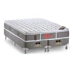 Imagem de Cama Box + Colchão Castor King Size Light Stress One Face 180X200x67cm