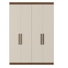 Imagem de Guarda Roupa  Herval Ph 1714 - Cor Nogueira + Off White - Sem Espelho
