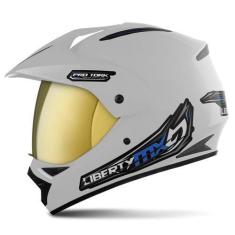 Imagem de Capacete Fechado Pro Tork Liberty Mx Pro Vision Vis. Dourada, BRANCO, 