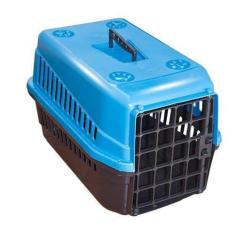 Imagem de Caixa De Transporte N3 Para Cães E Gatos Grande Azul - Mecpet