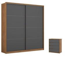Imagem de Conjunto Quarto Guarda Roupa Comoda Napolis