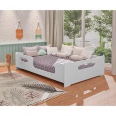 Imagem de Cama Casal Montessori Encanto Proteção Grade + Colchão Casal