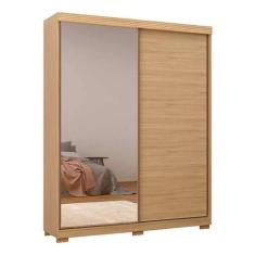 Imagem de Guarda roupa casal 100% mdf sierra com espelho hanover - village móvei