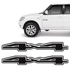 Imagem de Adesivos 4x4 Pajero Tr4 2014/2016 Emblema Lateral Resinado