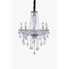 Imagem de Lustre Candelabro 5 Braços Cristal Maria Tereza