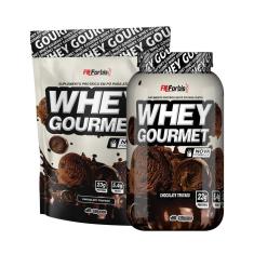 Imagem de Kit Pote + Refil Whey Protein Gourmet - FN Forbis Nutrition-Unissex
