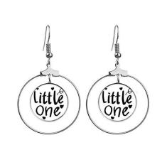 Imagem de Little One Citação Art Deco, brincos modernos, pendurados, argola, joias, círculo