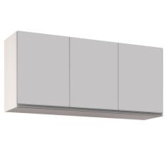 Imagem de Armário Aéreo De Cozinha 120cm 3 Portas Virgínia Branco - Lumil