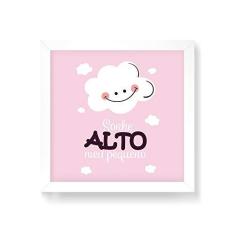 Imagem de Arte Maníacos Quadro Decorativo Sonhe Alto Minha Pequena - 50x50cm (Moldura em laca )