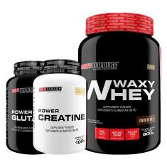 Imagem de Kit Waxy Whey 900G+ Power Creatine 100G+ Power Glutamine