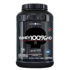 Imagem de Whey 100% Hd Chocolate 900G, Black Skull