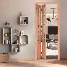 Imagem de Kit Porta Camarão Quadriculada em Eucalipto e Abertura Direita, 213cm X 84cm X 12cm