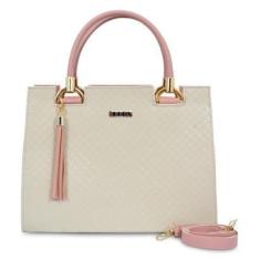 Imagem de Bolsa Handbag Quadrada Feminina Detalhe Matelasse Alça Fixa e Transversal Removível-Feminino