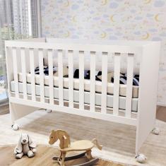 Imagem de Berço Soninho com Rodízios Branco - Panorama Móveis